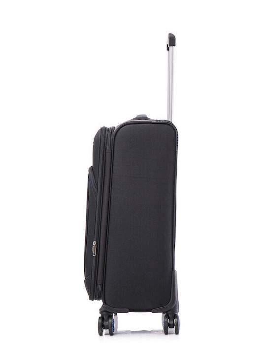 Cardinal Spectra Cabin Fabric Black Suitcase With 4 Wheels Height 50cm