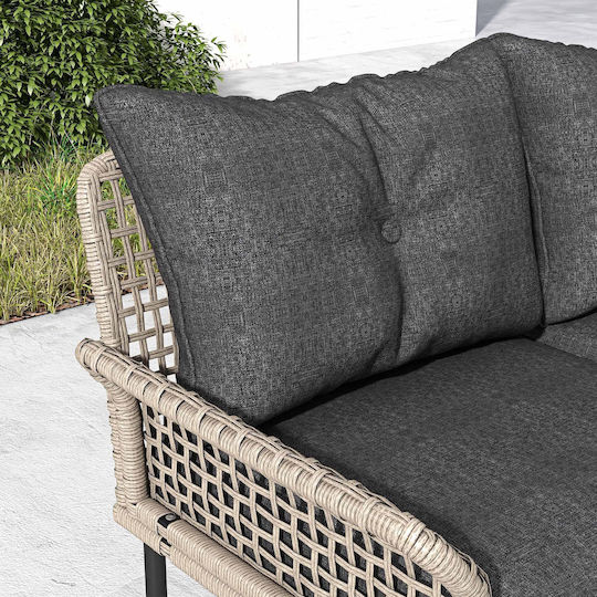 Set Cameră De Zi Pentru Exterior 5 Piese Rattan