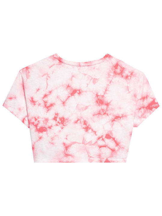 4F Kids Crop Top Short Sleeve Red