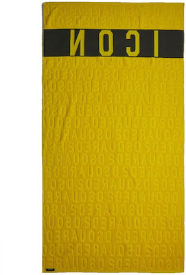 Dsquared2 Icon Yellow Beach Towel 100x180cm