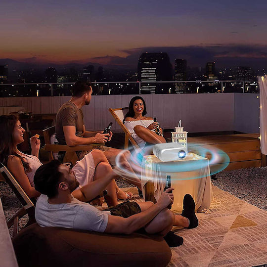 Zenwire D300S 9087689 Mini Projector LCD HD Λάμπας LED με Wi-Fi και Ενσωματωμένα Ηχεία