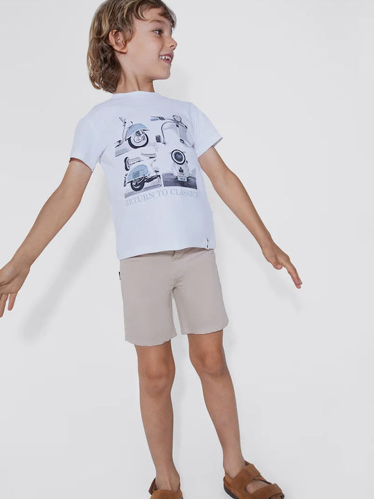 Kinder-Shorts/Bermudas Stoff Beige