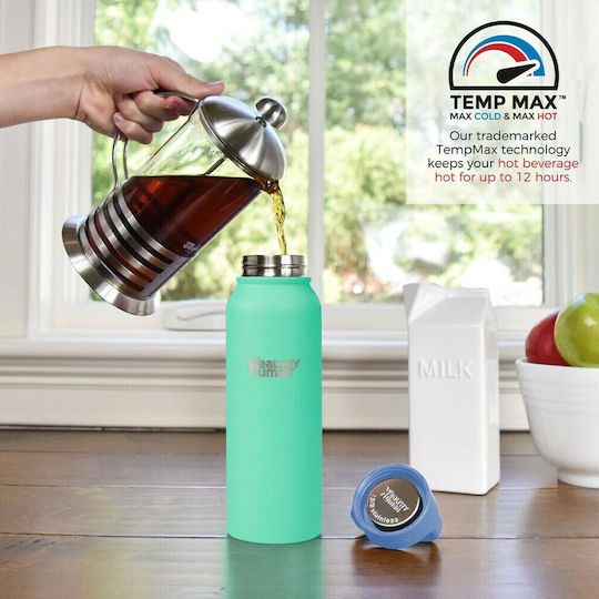 Healthy Human Μπουκάλι Θερμός Ανοξείδωτο BPA Free 621ml Cool Mint
