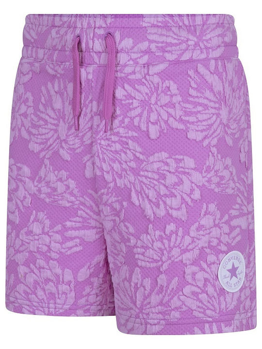 Converse Kids' Shorts/Bermudas Fabric Purple