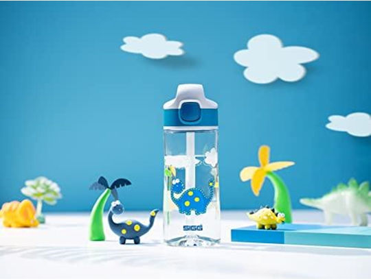 Sigg Miracle Kinderflasche Aluminium mit Strohhalm Auslaufsicher 0.4ml