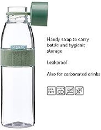 Mepal Kids Water Bottle with Straw Non Spill Multicolour 500ml