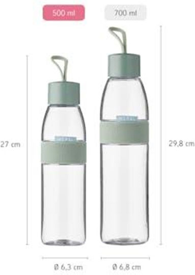 Mepal Kids Water Bottle with Straw Non Spill 500ml (Various Designs/Colours)