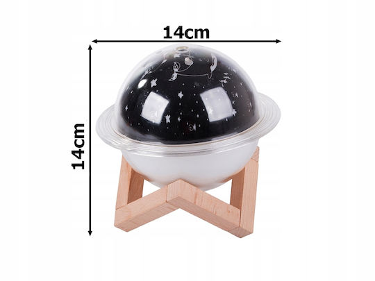 Aromatherapy Humidifier Zola Planet Model Water Projections Rgb Backlight 4 Different Mode