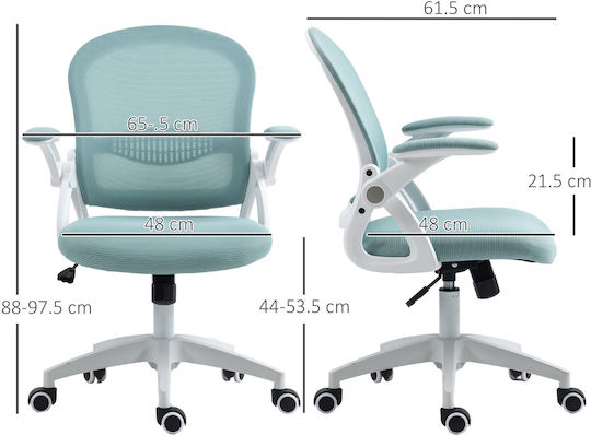 Vinsetto Bürostuhl Mit Neigen Blau
