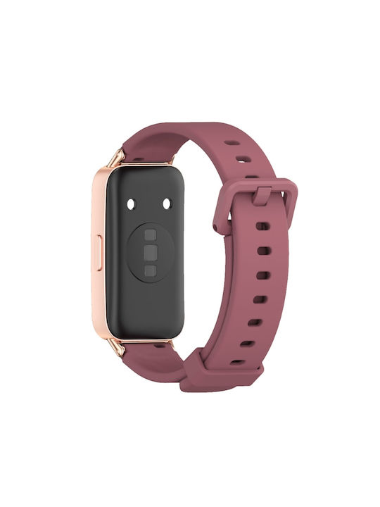 Mijobs Ρολόι Λουράκι Σιλικόνης Κόκκινο (Huawei Band 8)