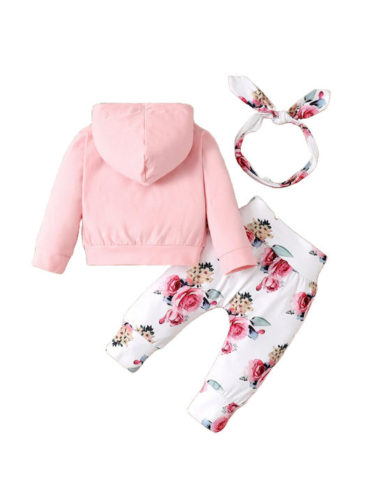 TakTakBaby Kinder Sweatpants Set - Jogginganzug Rosa 2Stück