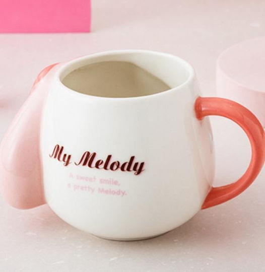 Mug Ceramic Pink 400ml 1pcs