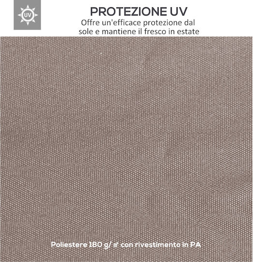 Outsunny Gazebo Cover for Kiosk Beige 3x3m
