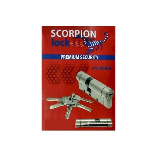 Scorpion Κύλινδρος Κλειδαριάς Ασφαλείας Premium 91mm με 5 Κλειδιά