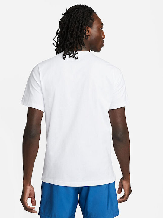 Nike M Nsw Club Men's Short Sleeve T-shirt White/photo Blue