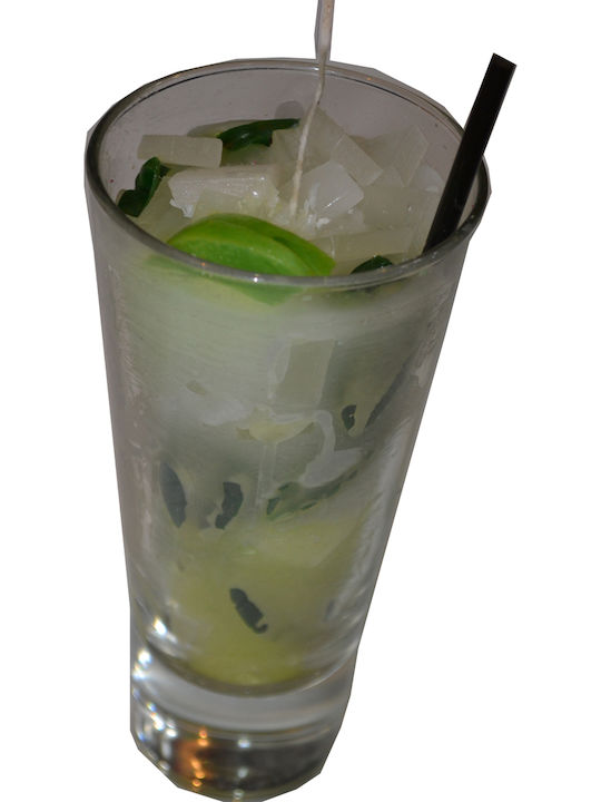 Coctail Mojito Λαμπάδα Αρωματική Γκρι (Διάφορα Σχέδια)