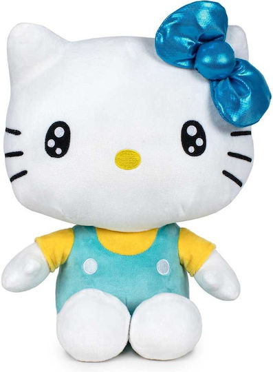 Hello Kitty 50-та годишнина със зелен гащеризон Плюш 36 см