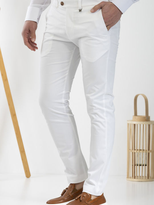 Vittorio Artist Men's Trousers White