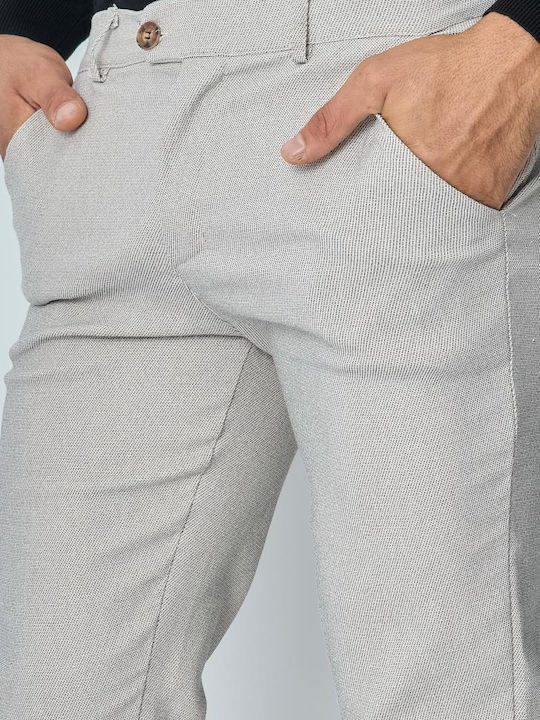 Life Style Butiken Herrenhose Chino in Slim Passform Gray