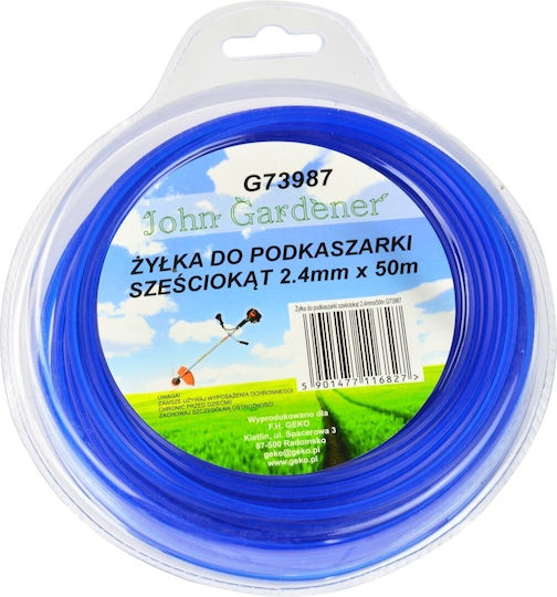 Geko Hexagon Brush Cutter Trimmer Line 2.4mm 50m G73987