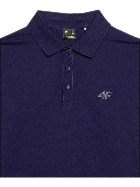 Tricou Polo Cu Mânecă Scurtă Albastru Marin