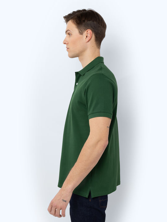 The Bostonians Men's Athletic Short Sleeve Blouse Polo Forest Green