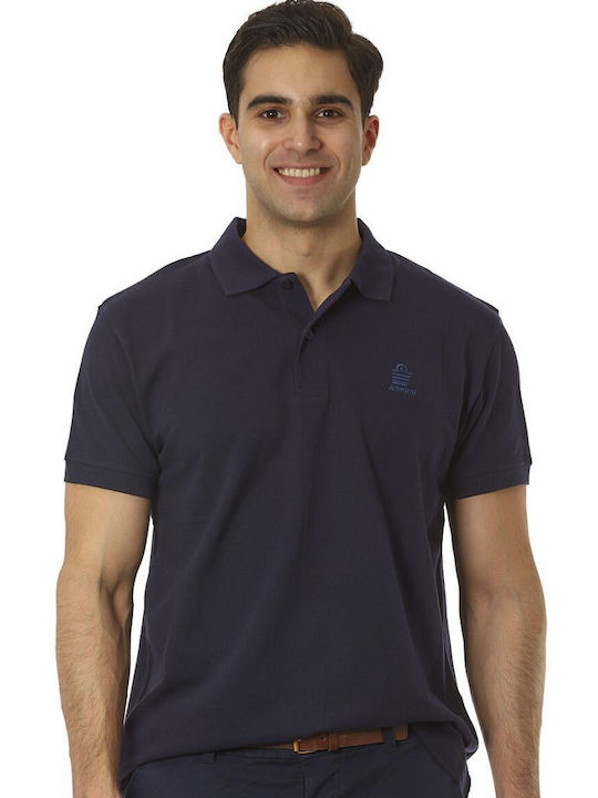 Admiral Men's Short Sleeve Blouse Polo Navy