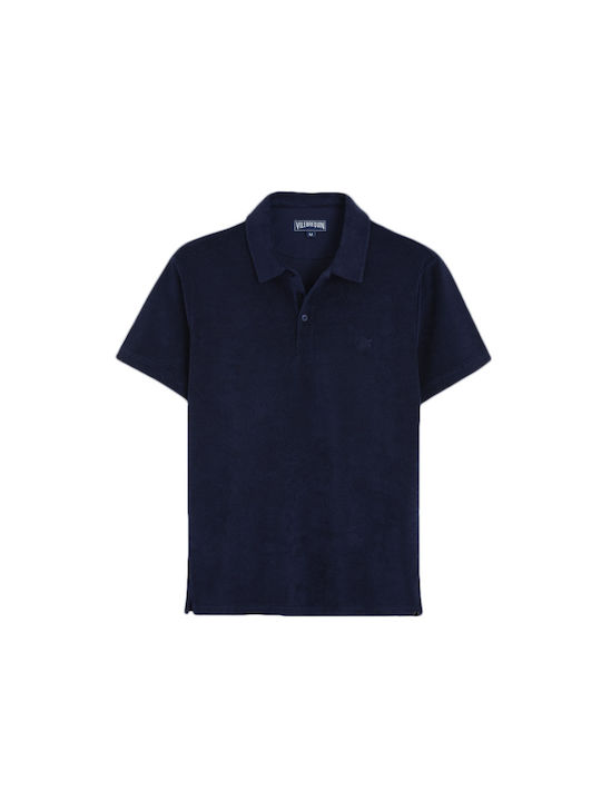 Polo Herrenbluse Kurzarm Blaue