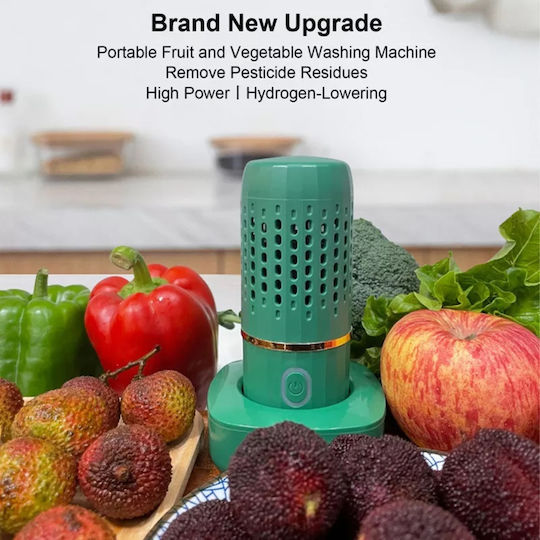 Purificator portabil profesional Purificator portabil de tip capsulă verde Tip de sterilizare automată Sterilizare dezinfecție Purificator de curățare a alimentelor Fructe legume carne Carne Rezistent la apă Wirel Charging