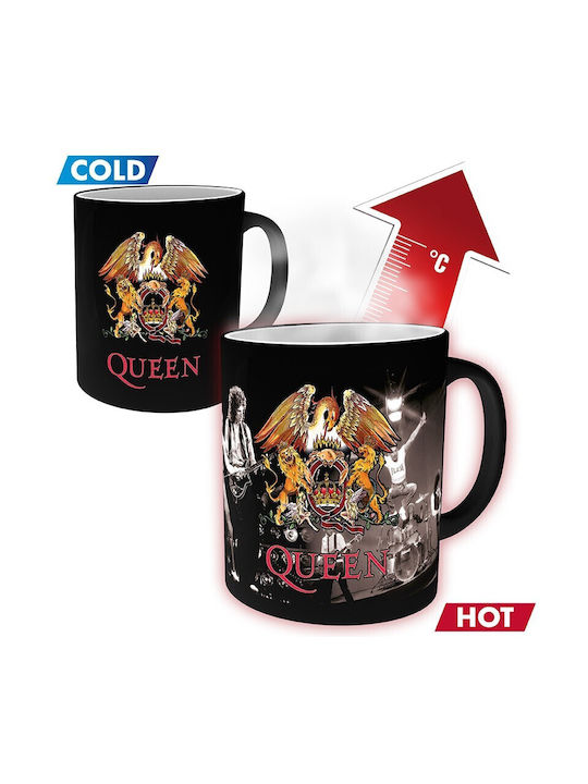 Queen Crest Mug Heat Change Mug Black