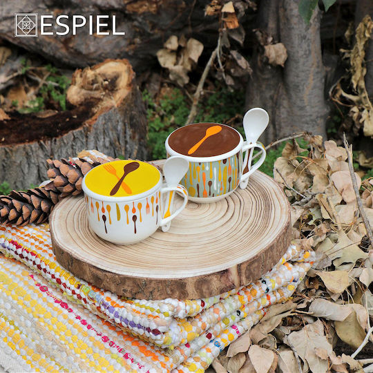 Espiel Becher aus Porzellan Mehrfarbig