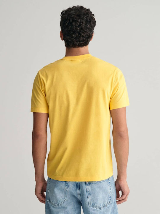 Gant Men's Short Sleeve Blouse Yellow