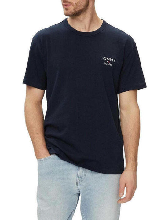 Tommy Hilfiger T-shirt Bărbătesc cu Mânecă Scurtă Roșu