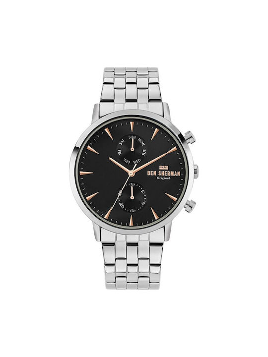 Ben Sherman Watch Battery with Silver Metal Bracelet