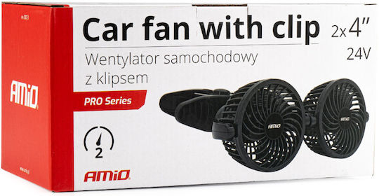 AMiO Вентилатор за кола 24V