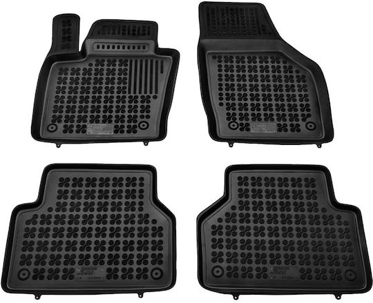 Rezaw Plast Set of Front and Rear Mats 5pcs for Audi Q3 2011+ Black