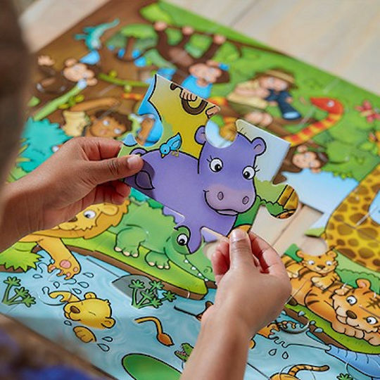 Παιδικό Puzzle Ποιος Είναι στη Ζούγκλα; για 3+ Ετών 25pcs Orchard