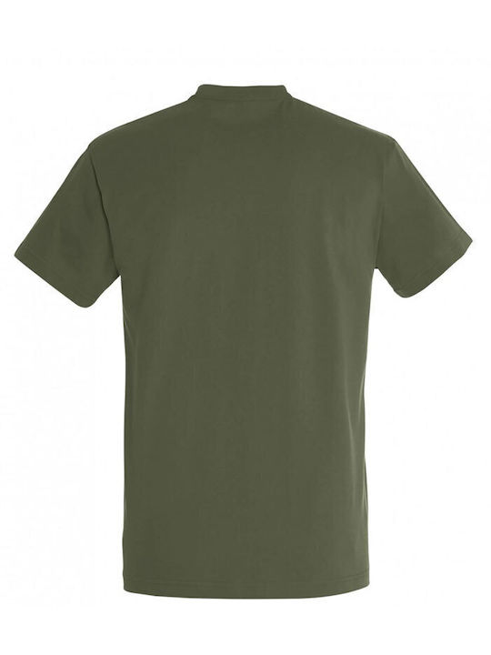 Kids Moda Herren T-Shirt Kurzarm Khaki