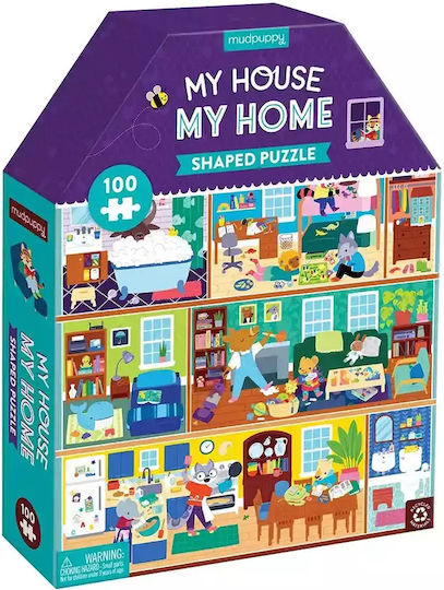 Kids Puzzle My House for 3+ years+ Years 100pcs Mudpuppy