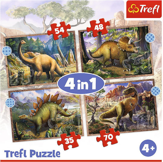 Kinderpuzzle Dinosaurier für 3+ Jahre 207pcs Trefl