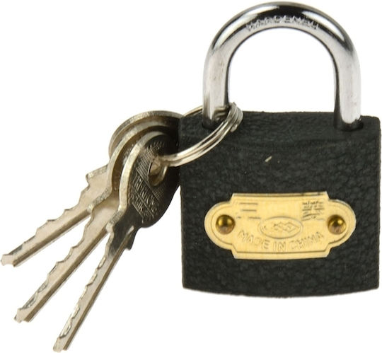 Geko Steel Padlock Brass with Key 32mm Gray 1pcs