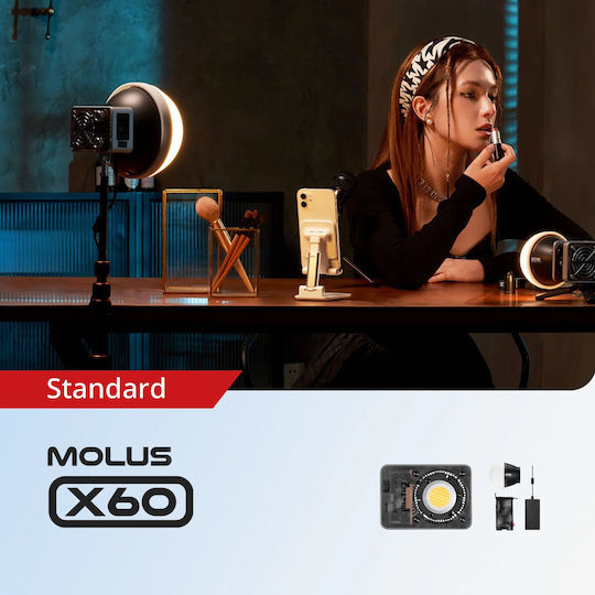 Zhiyun Molus LED Daylight 60W με Φωτεινότητα LUX 2680 Lux