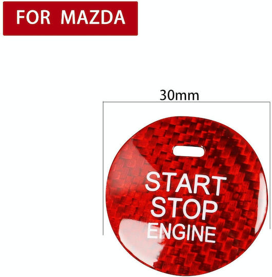 Lampa Panel Start Button Red 12v