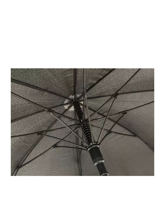 J & E Windproof Umbrella Compact Black