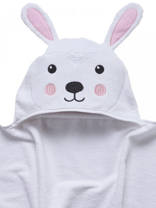 Das Home Baby Bath Towel-Bathrobe Hooded White 70x90cm