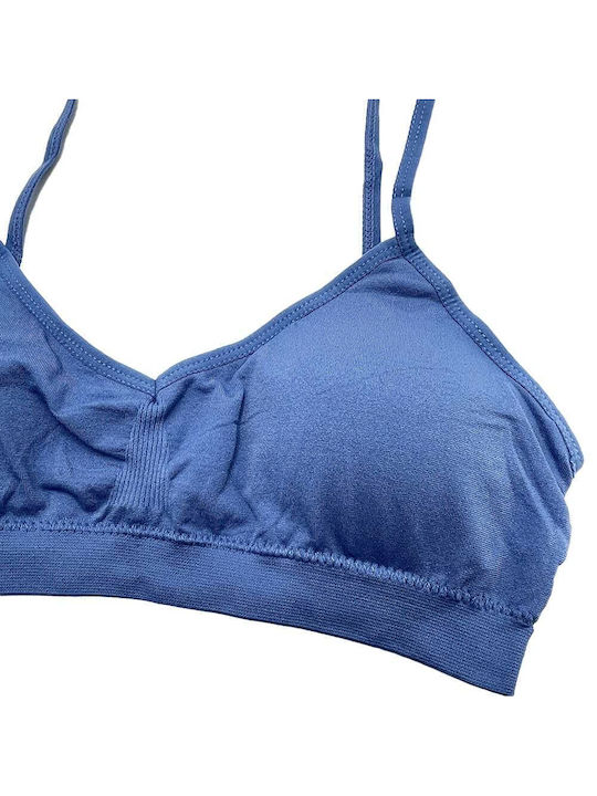 Katia Women's Bra with Removable Padding BLUE