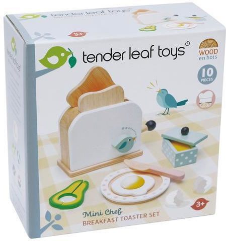 Tender Leaf Toys Дървен Сет За Закуска За Възраст 3+ 10 Части