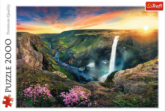 Haifoss Waterfall, Iceland Puzzle 2D 2000 Pieces