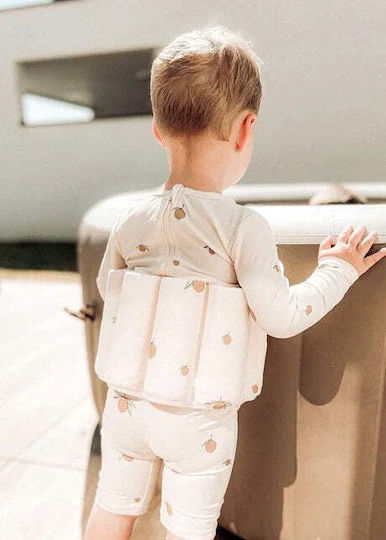 Konges Slojd Kids' Life Jacket with Removable Bricks White Lemon