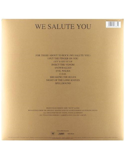 Those About To Rock We Salute You Vinyl